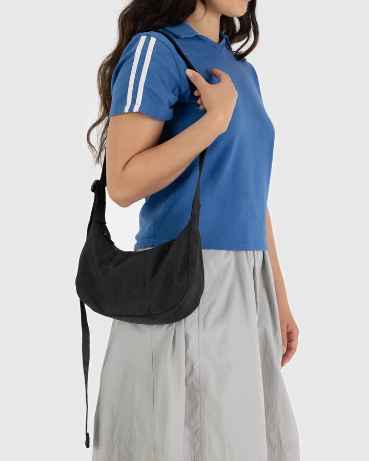 BAGGU Small Crescent Bag, Black
