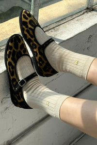 Le Bon Shoppe Her Socks Porcelain + Gold Heart