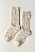 Load image into Gallery viewer, Modal Eyelet Socks, Oyster