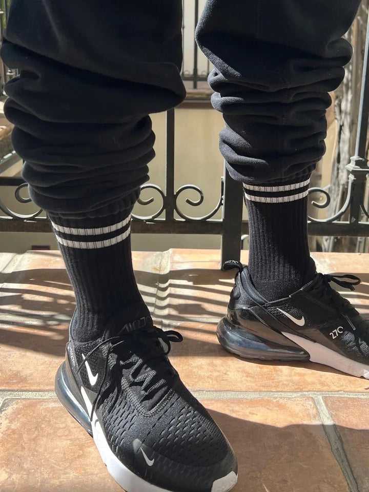 Men’s Boyfriend Socks, Noir