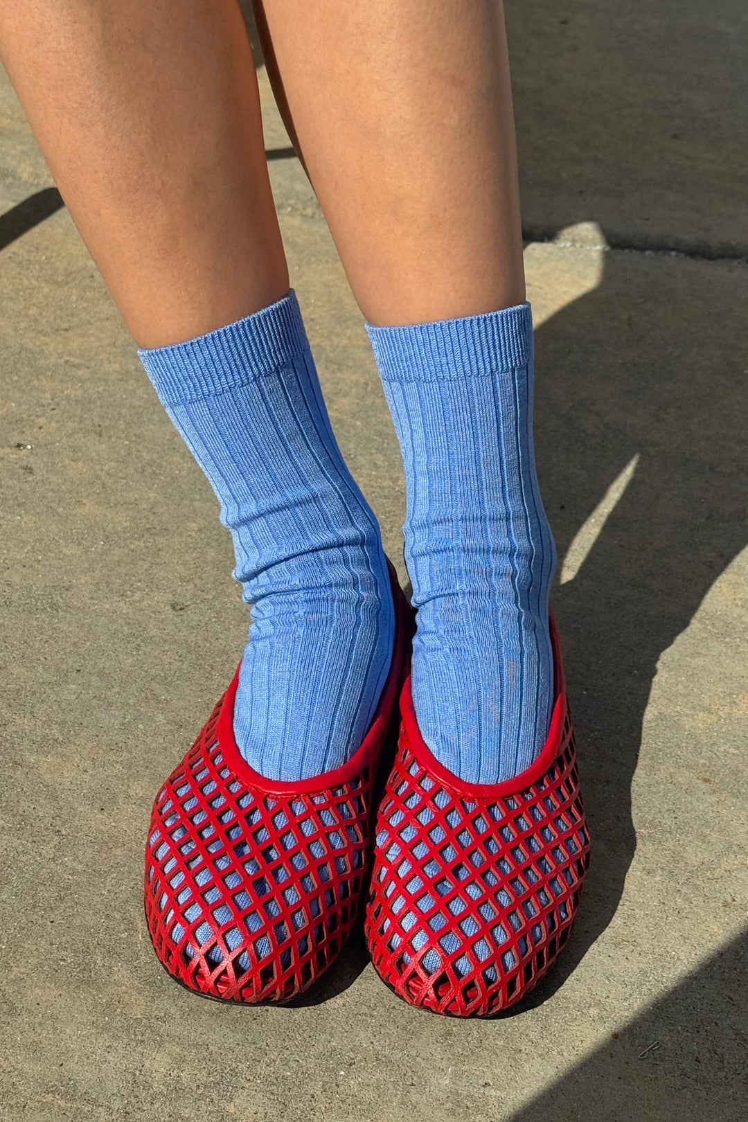 Her Socks, Periwinkle Blue