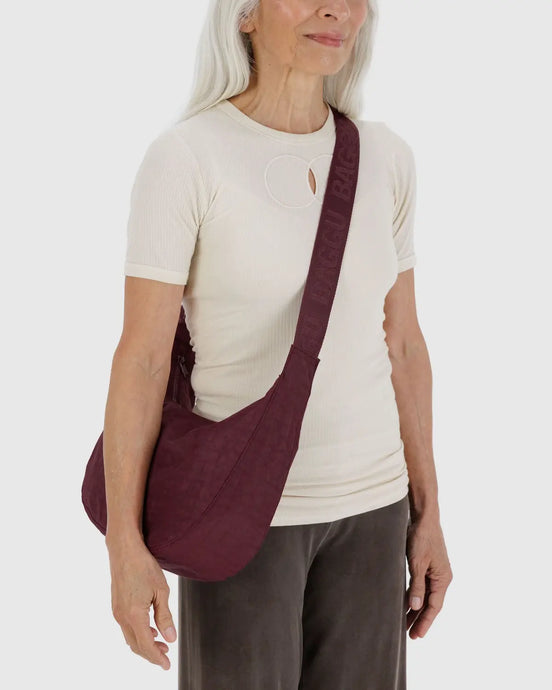 BAGGU Crescent Bag, Mahogany