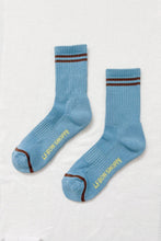 Load image into Gallery viewer, Boyfriend Socks, Powder Blue