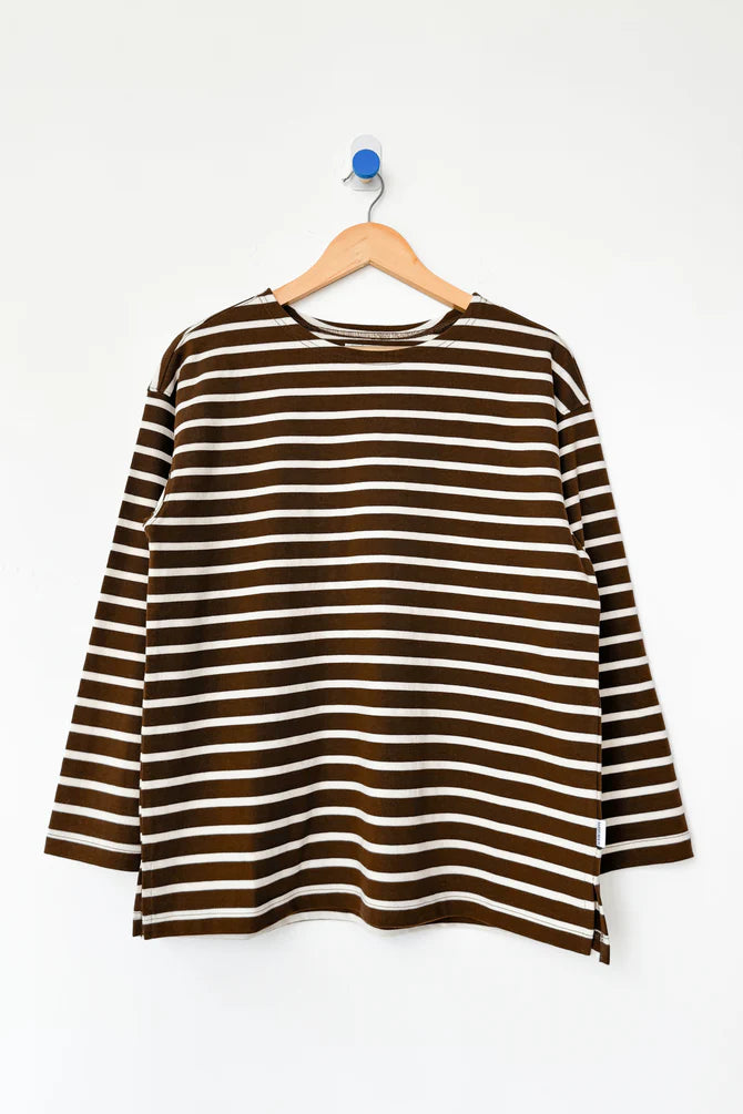 Marseille Top, Coffee Stripe