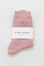 Load image into Gallery viewer, Le Bon Shoppe Her Socks Pink Soda + Silver Seashell