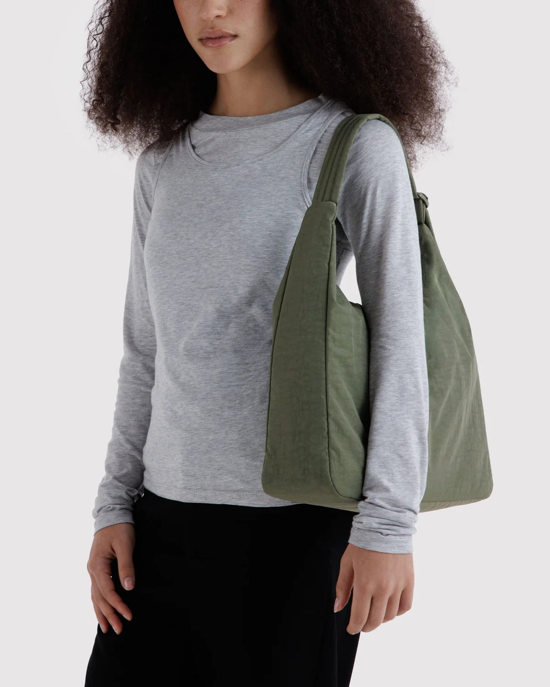 BAGGU Nylon Shoulder Bag, Caper