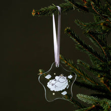 Load image into Gallery viewer, Moomin Glass Ornament, Moomintroll &amp; Snorkmaiden