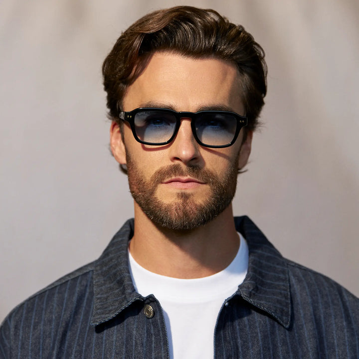 WMP Morris Sunglasses, Blue Gradient Lens