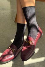 Load image into Gallery viewer, Glitter Socks, Copper Black
