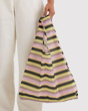 Load image into Gallery viewer, BAGGU Reusable Bag, Gradient Stripe Pink &amp; Yellow