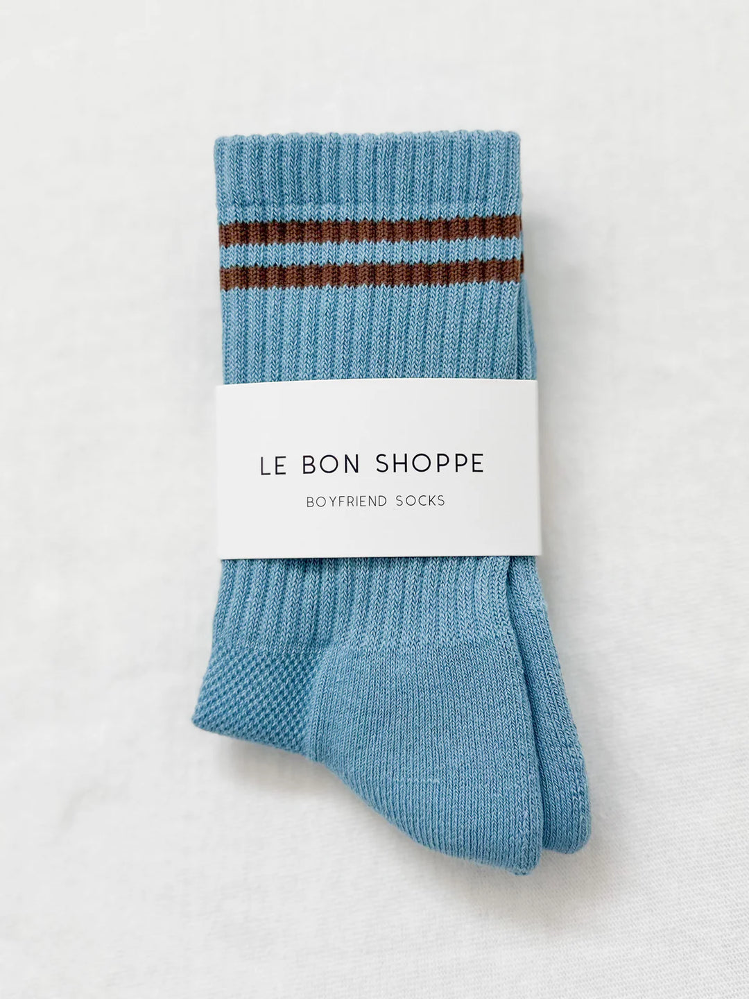 Boyfriend Socks, Powder Blue