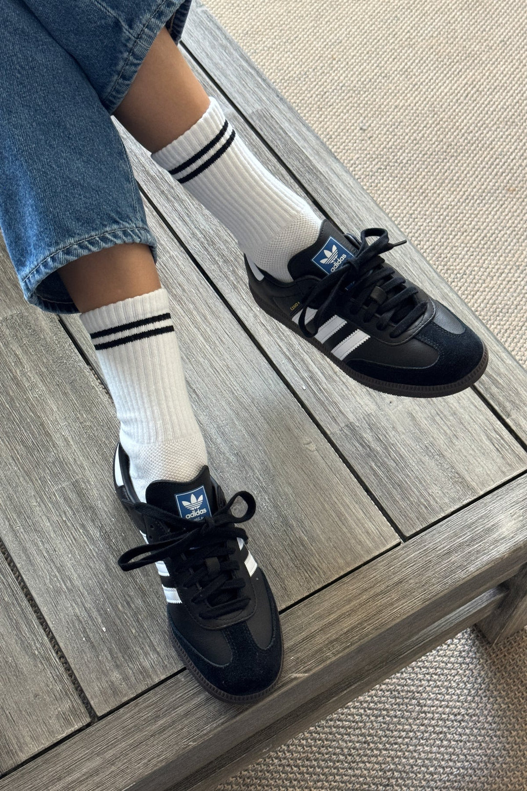 Boyfriend Socks, Classic White