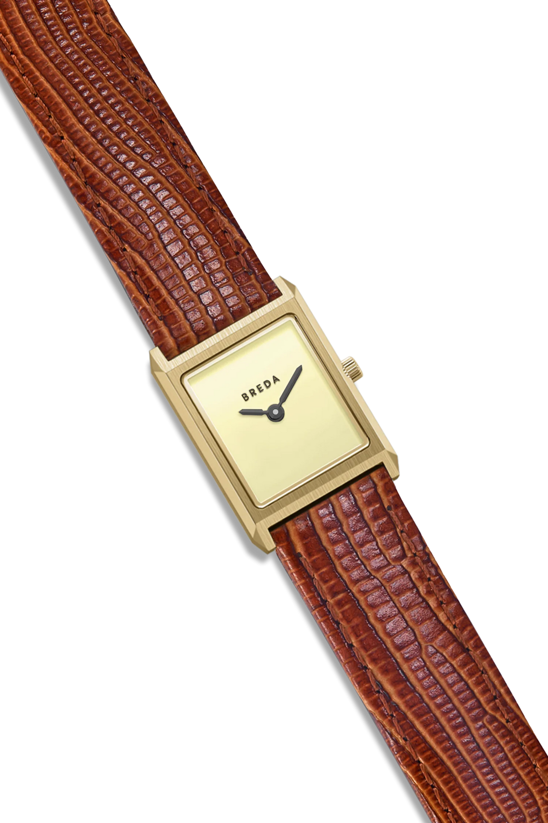 Breda - Virgil Watch, Gold/Cream (Lizard Embossed)