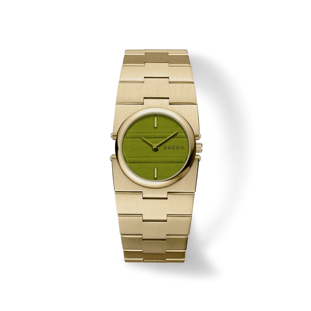 Breda - Sync Watch, Gold/Evergreen