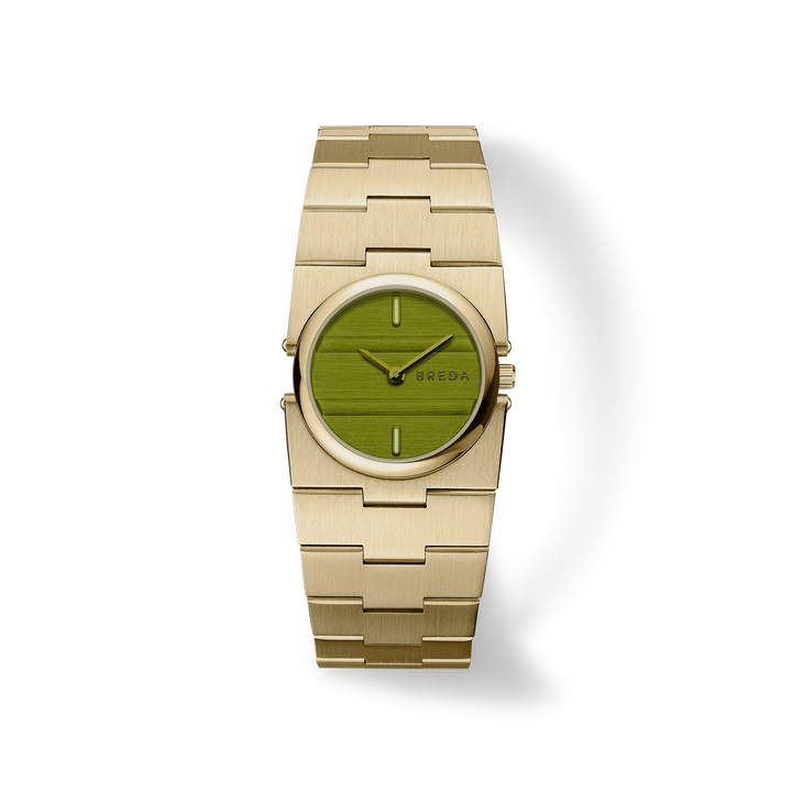 Breda - Sync Watch, Gold/Evergreen