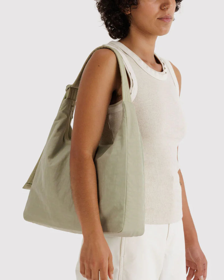 BAGGU Nylon Shoulder Bag, Celadon