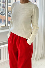 Load image into Gallery viewer, Pointelle Fundamental Tee, Naturel
