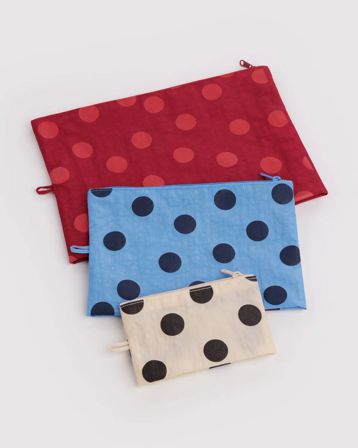 BAGGU Go Pouch Set, Polka Dot Mix