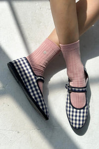 Le Bon Shoppe Her Socks Pink Soda + Silver Seashell