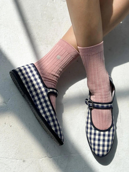 Her Socks, Pink Soda + Silver Seashell