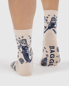 BAGGU Crew Socks, Mermaid
