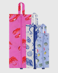 BAGGU 3D Zip Set, Sea Creatures