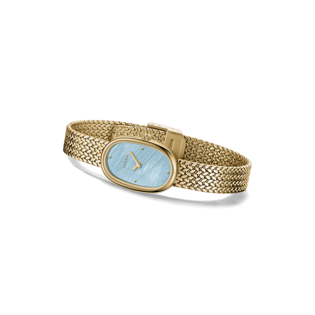 Breda - Jane Watch, Gold/Sky Small