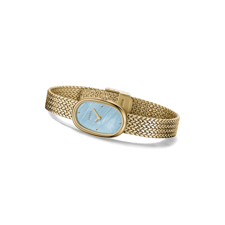 Breda - Jane Watch, Gold/Sky Small