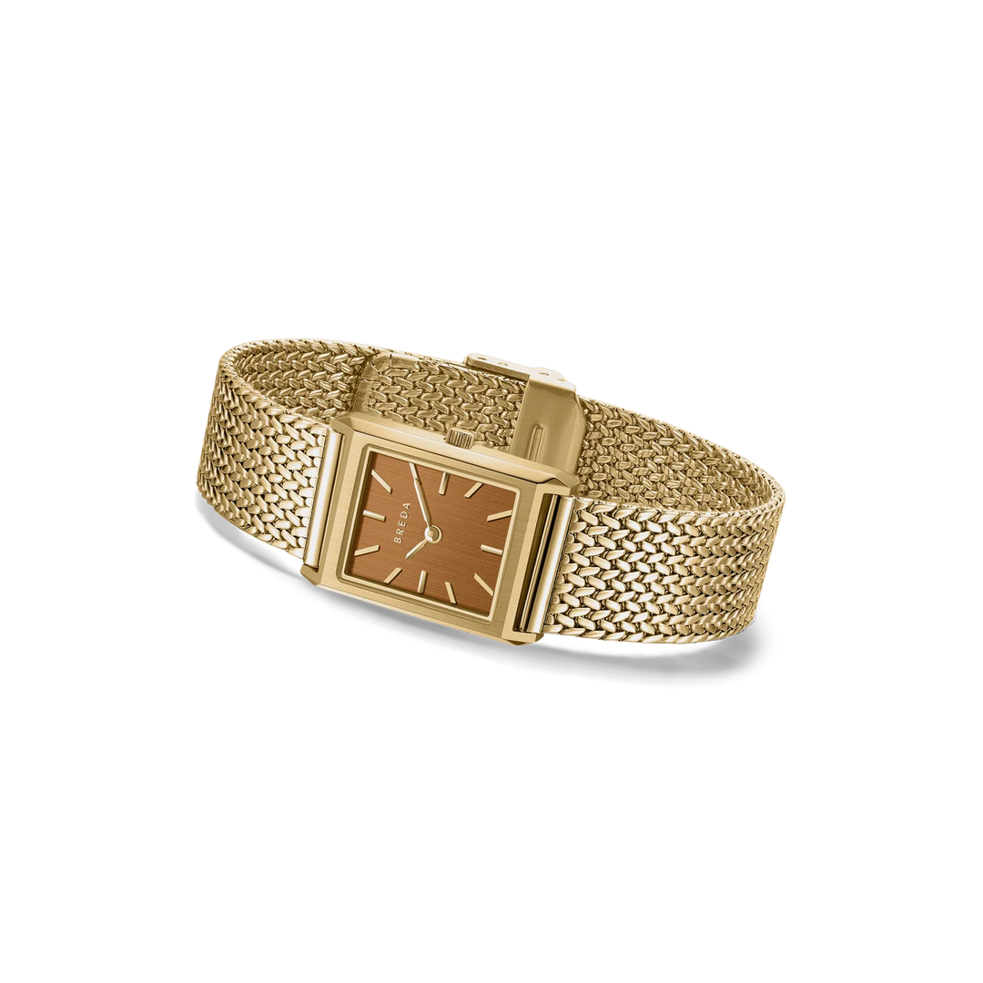Breda - Virgil Watch Small, Gold/Ochre
