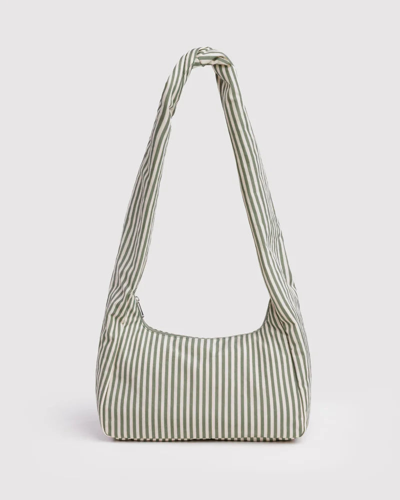 BAGGU Meringue Bag, Sage Stripe