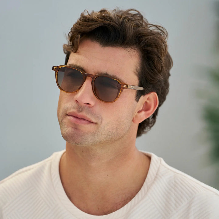WMP Baker Sunglasses, Golden Brown Grain