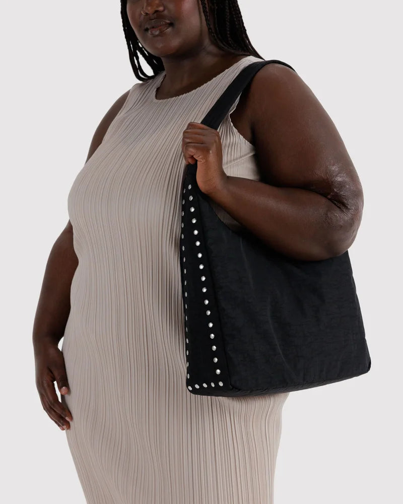 BAGGU Nylon Shoulder Bag, Studs