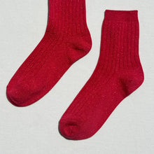 Load image into Gallery viewer, Glitter Socks, Ruby