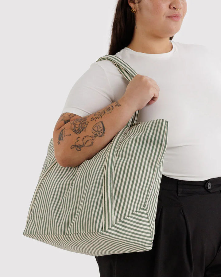 Cloud Bag, Sage Stripe