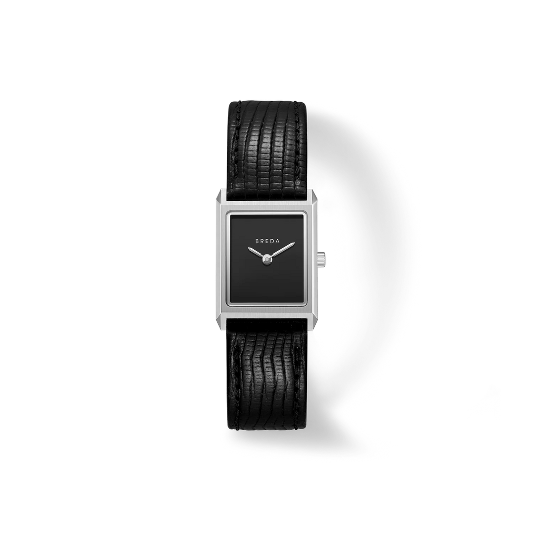 Breda - Virgil Watch, Midnight/Silver (Leather Embossed)