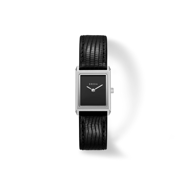 Breda - Virgil Watch, Midnight/Silver (Leather Embossed)