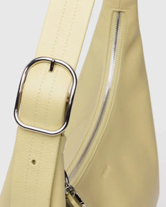 BAGGU Recycled Leather Shoulder Bag, Straw
