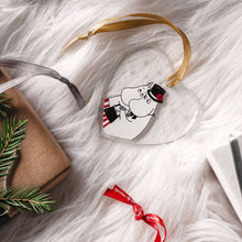Load image into Gallery viewer, Moomin Glass Ornament, Moominmamma &amp; Moominpappa