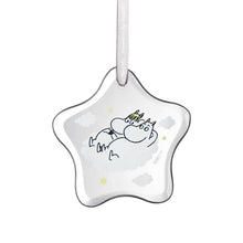 Load image into Gallery viewer, Moomin Glass Ornament, Moomintroll &amp; Snorkmaiden