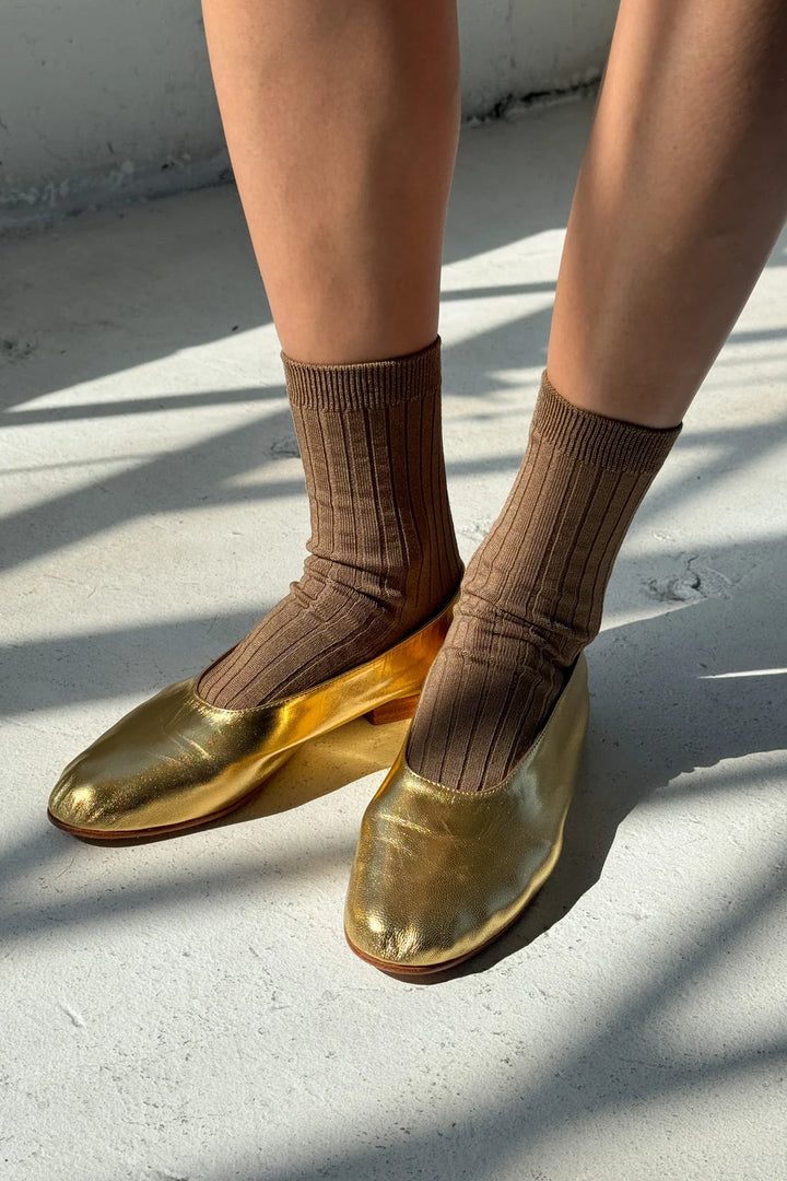 Her Socks, Dark Taupe