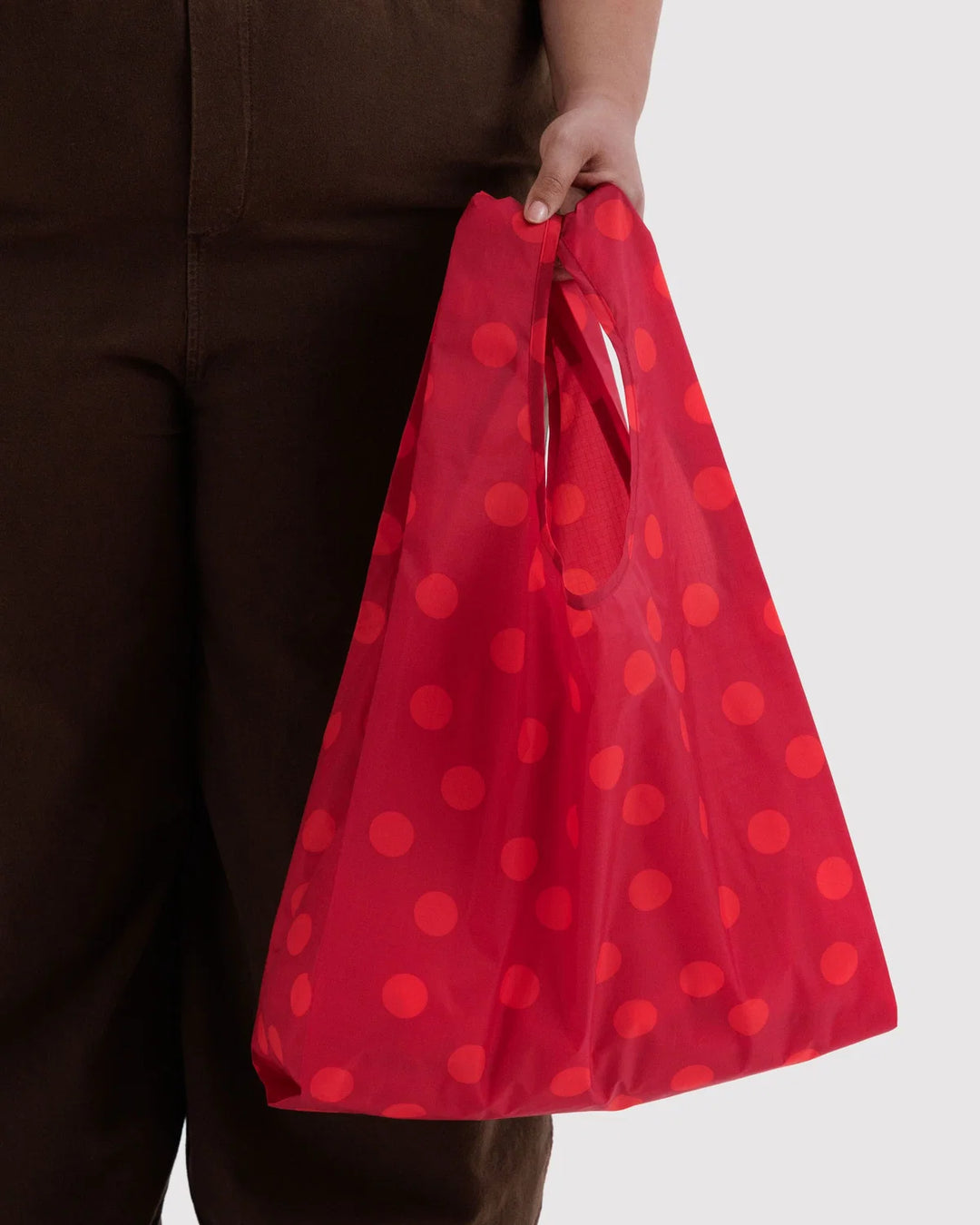 BAGGU Reusable Bag, Red Polka Dot