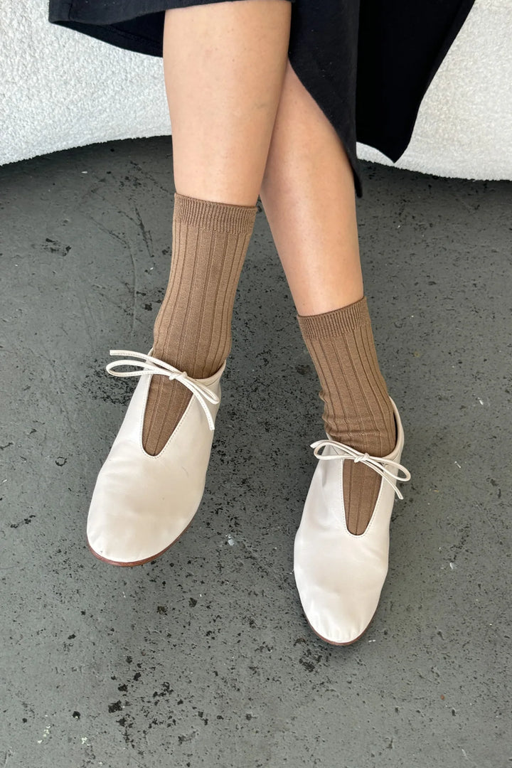 Her Socks, Dark Taupe