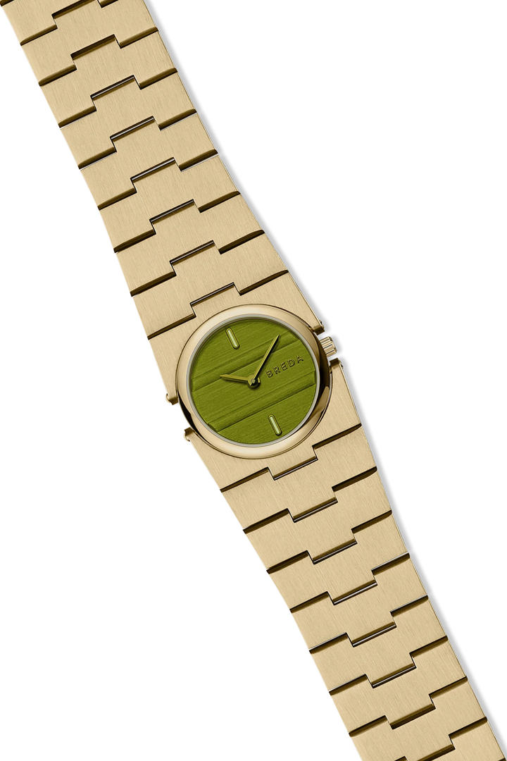 Breda - Sync Watch, Gold/Evergreen