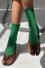 Load image into Gallery viewer, Glitter Socks, Emerald Glitter