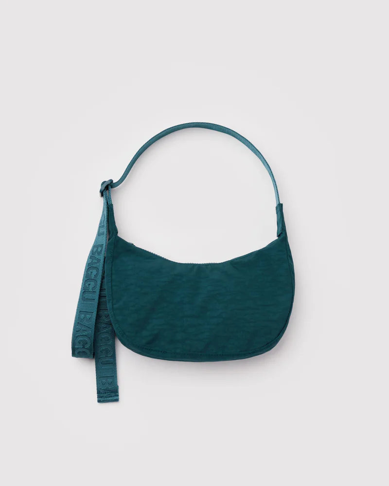 BAGGU Small Crescent Bag, Deep Sea