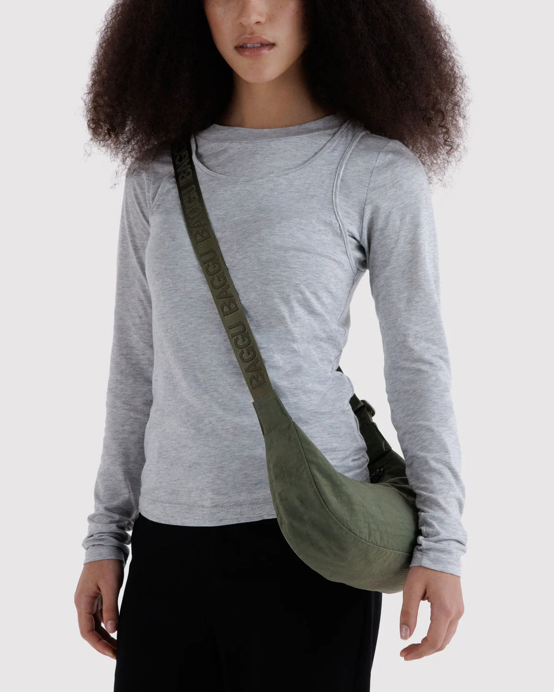 BAGGU Small Crescent Bag, Caper