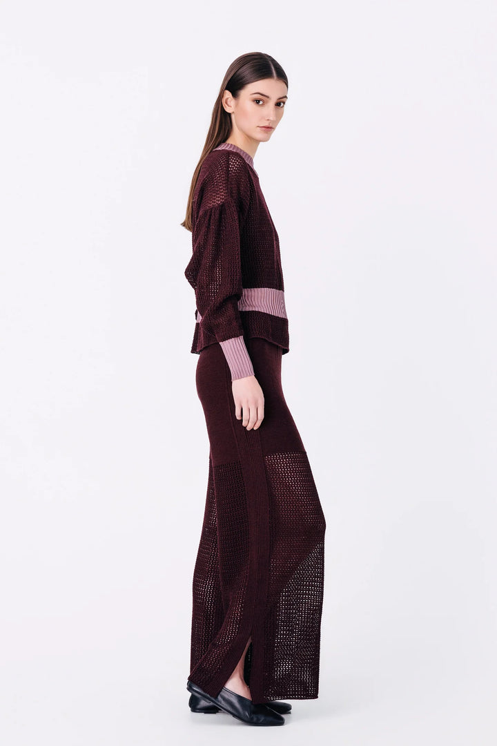 Magnea - DARIA TOP / BURGUNDY