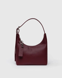 BAGGU Mini Recycled Leather, Mahogany
