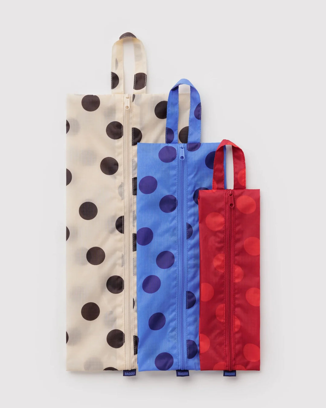 BAGGU 3D Zip Set, Polka Dot Mix