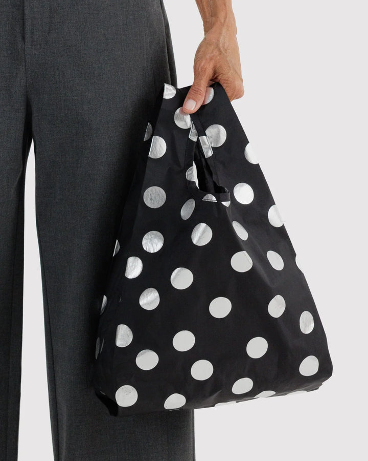 Baby BAGGU, Silver Metallic Polka Dot